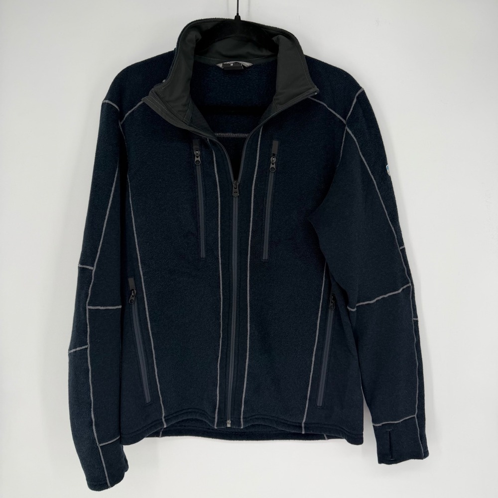 KUHL‎ INTERCEPT FULL ZIP FLEECE JACKET NAVY BLUE OUTDOORS CASUAL MEDIUM